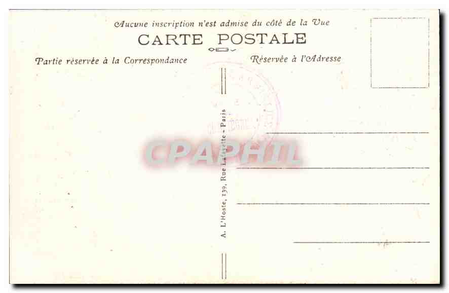 CPA Foret de Compiegne Le Monument da Matin par Edgar Brand  — Verso