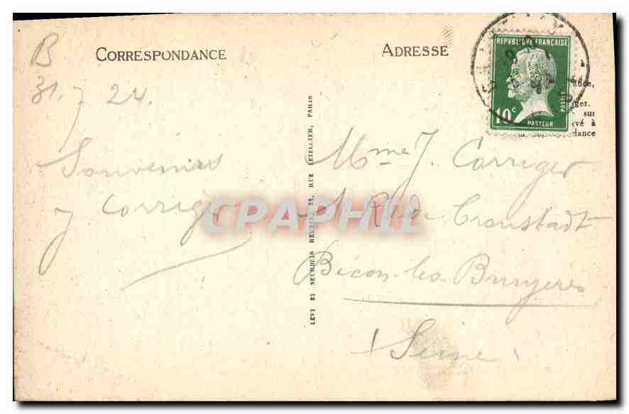 CPA Chateau de Chantilly Cote Nord Ouest  — Rückseite