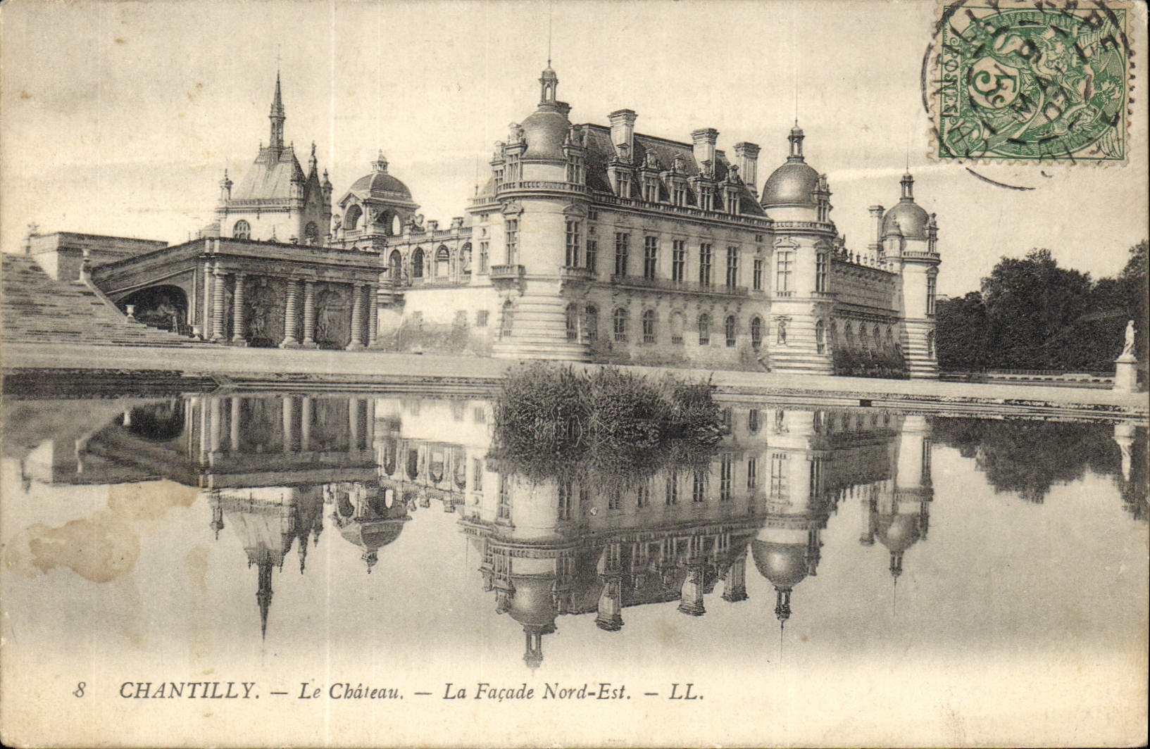 CPA Chantilly Le Chateau La Facade Nord Est 