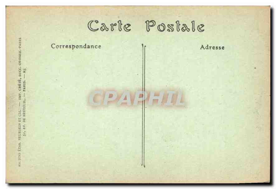 CPA Chantilly Les Avenues des Aigles et des Tribunes  — Verso