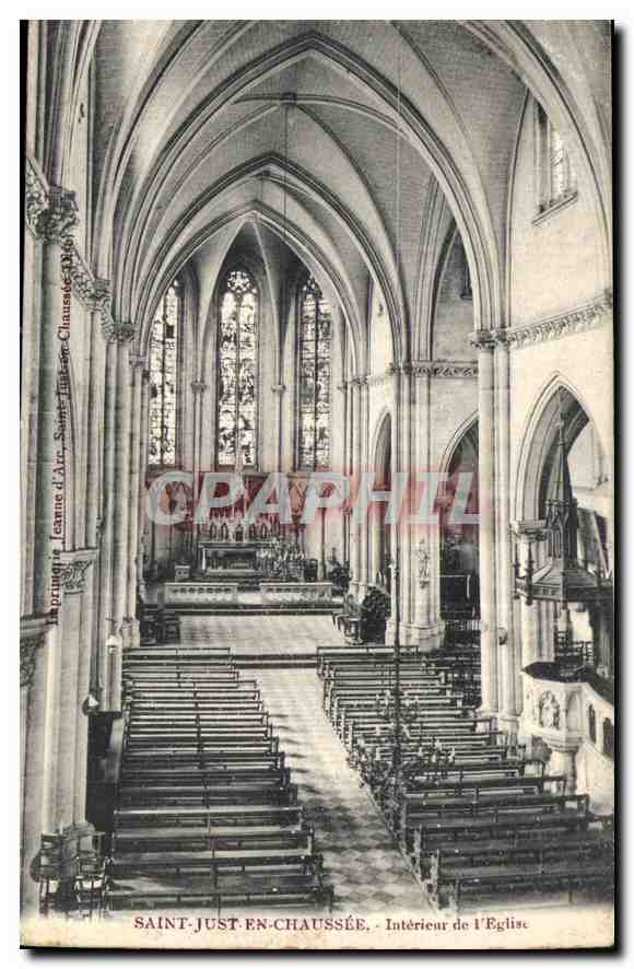 Saint-Just-en-Chaussée — Intérieur de l'Église — Éditeur : Leanne d'Ayr