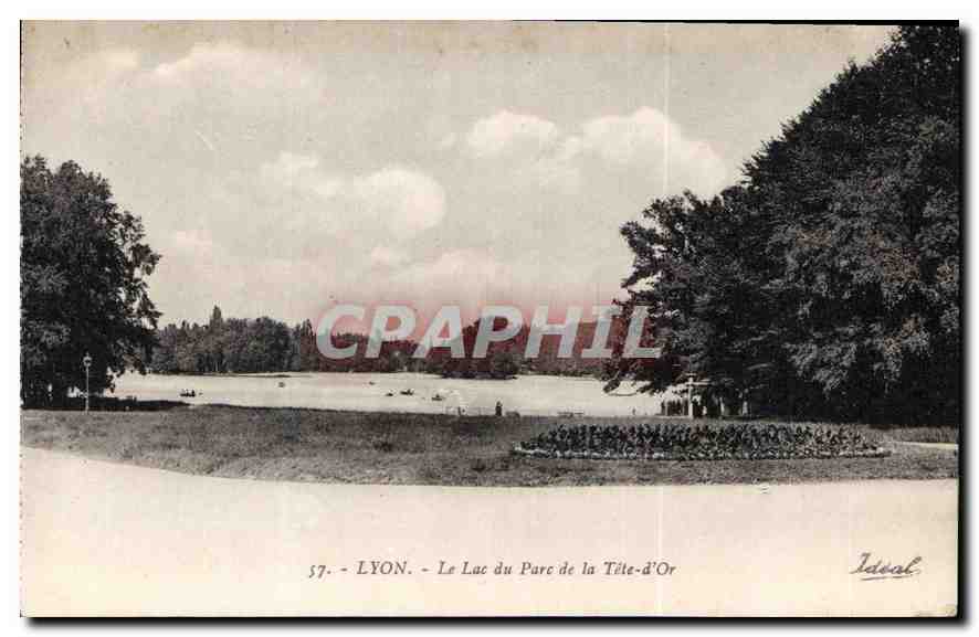 CPA Lyon Le Lac du Parc de la Tete d'Or 
