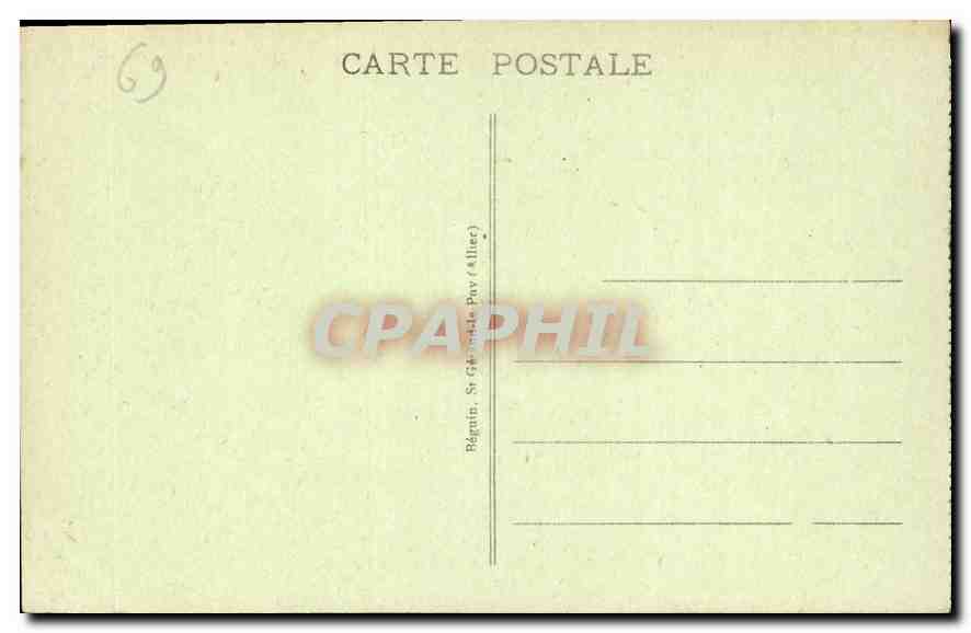 CPA Lyon Le Lac du Parc de la Tete d'Or  — Verso