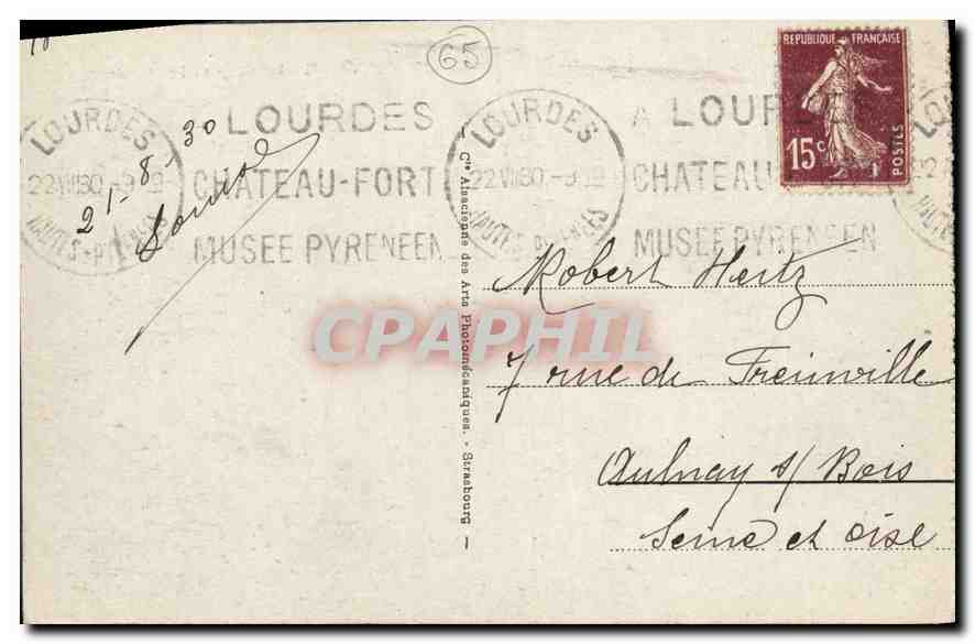 CPA Gavarnie Le Gave et le Cirque  — Verso
