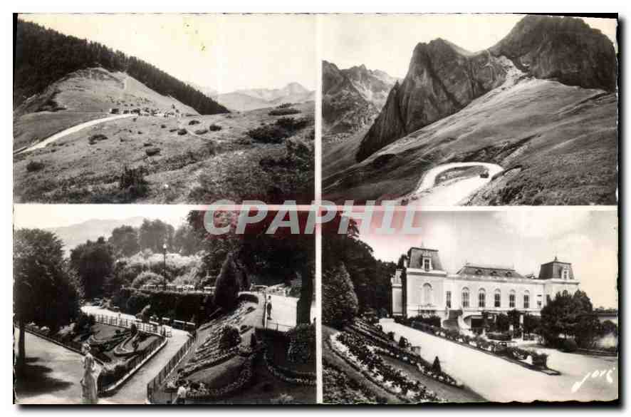 Bagnères-de-Bigorre — paysage et hôtel — souvenir de vacances