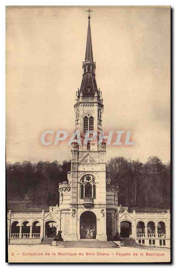 CPA Collection de la Basilique du Bois Chenu Facade de la Basilique 