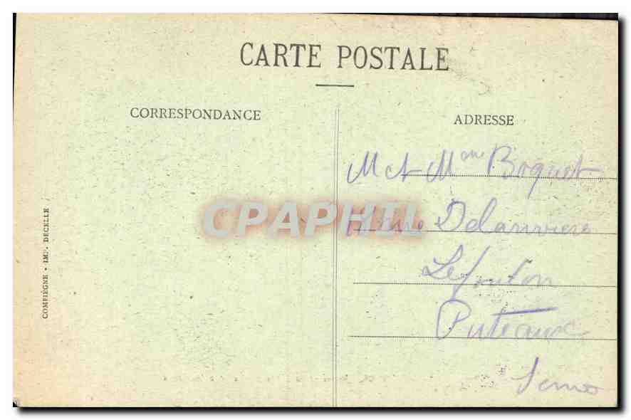 CPA Pierrefonds Interieur du Chateau La Salle des Preux  — Rückseite