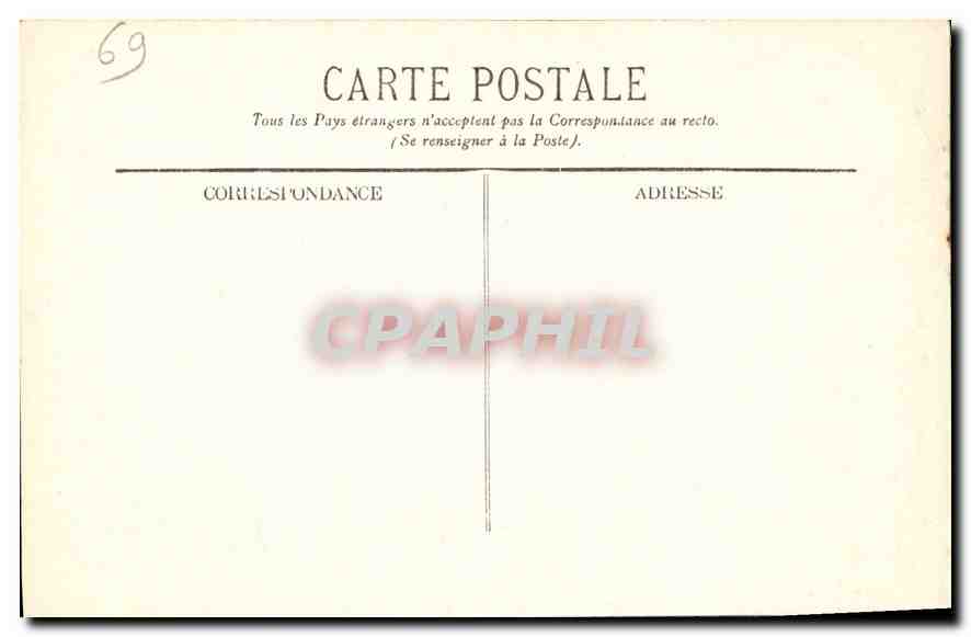 CPA Lyon Le Palais de Justice  — Verso