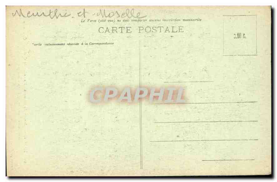 CPA Nancy Eglise de Bonsecours Mausolee de Catherine Opalinska  — Rückseite