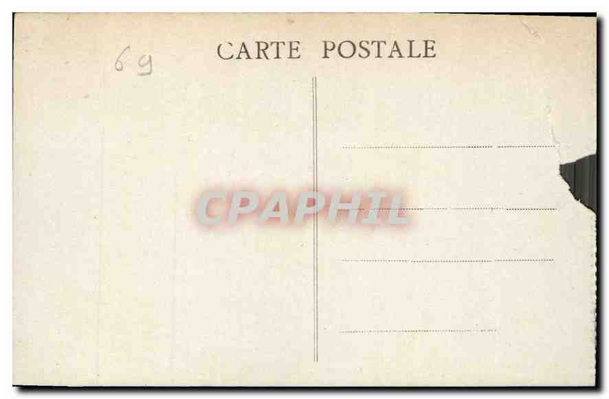 CPA Lyon Le Palais de la Bourse  — Verso