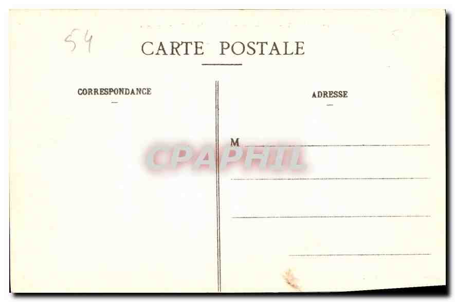 NANCY - Arc de Triomphe, vu de la Place Carrière — Imprimeries Réunies de Nancy, n°40 — Verso