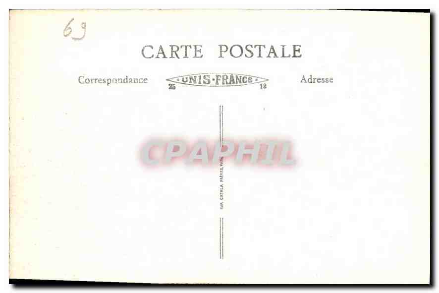CPA Lyon Place de la Republique  — Rückseite