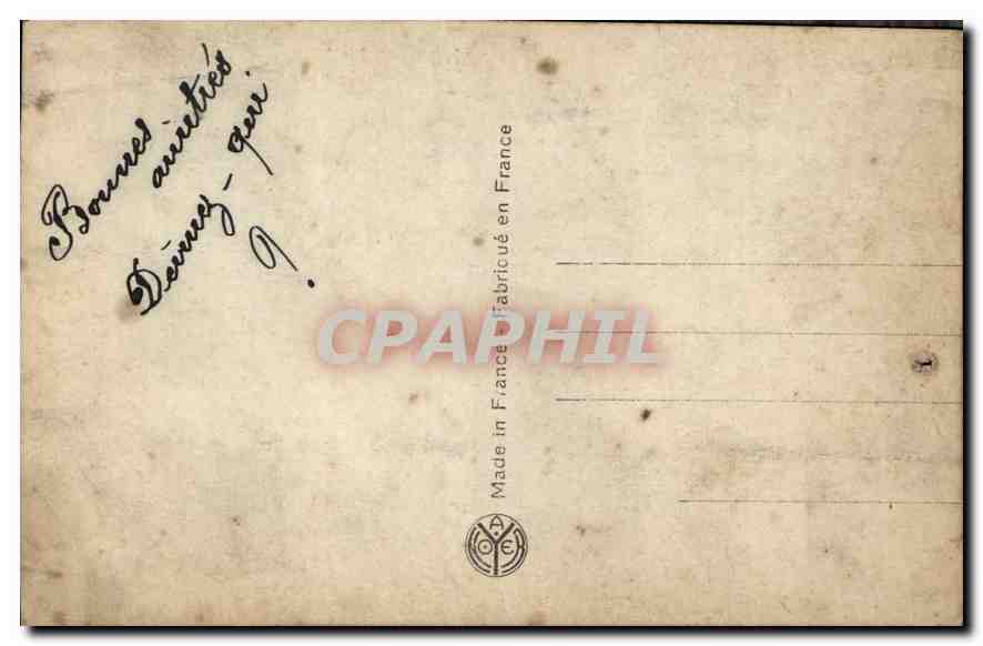 CPA Femme — Verso