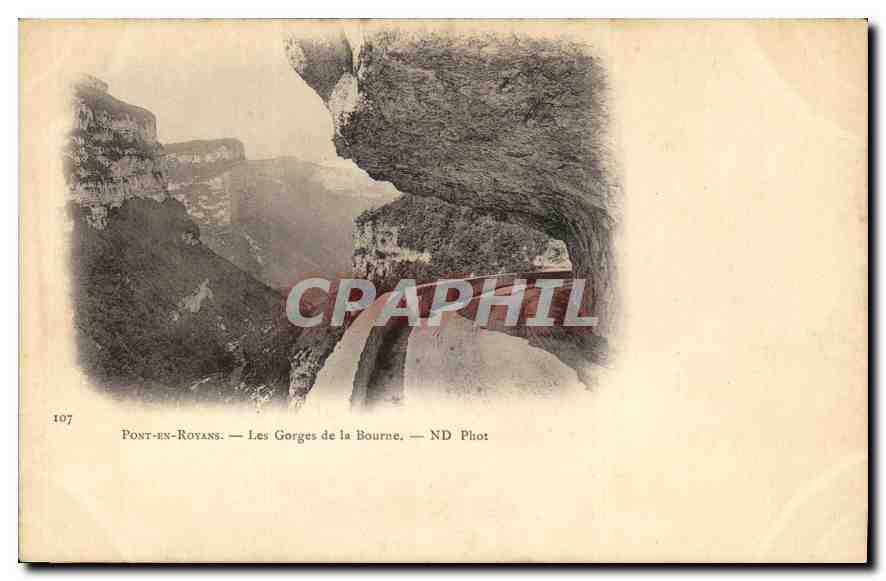 CPA Pont en Royans Les Gorges de la Bourne 