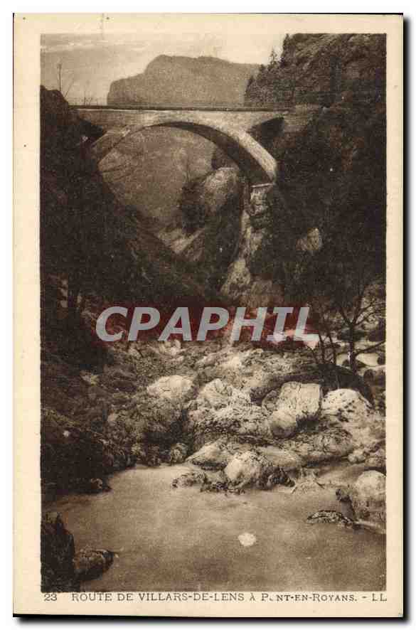 CPA Route de Villars de lens a Pont en Royans 