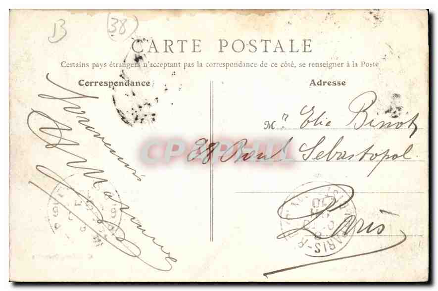 CPA Grenoble Pont de la Porte de France l'Isere et le Casque de Neron  — Rückseite