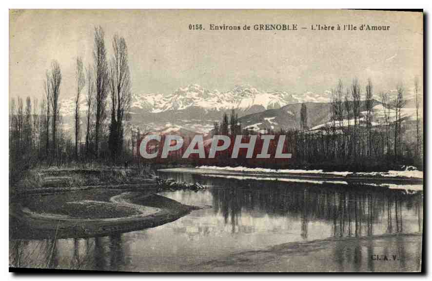 CPA Environs de Grenoble L'Isere a I'Ile d'Amour 
