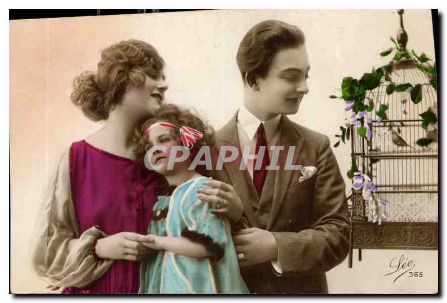 CPA Femme Enfant