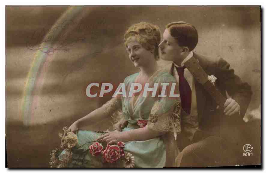 CPA Bonne Annee Femme