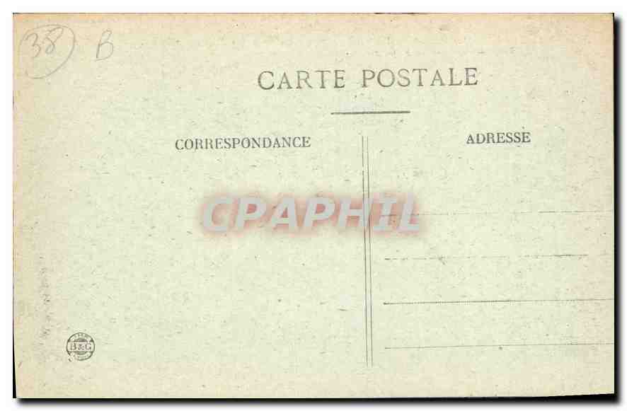 Grenoble — Le Palais de Justice (ancien Château des Dauphins) et la Statue de Bayard — E R — Verso