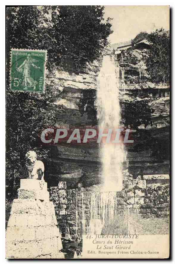 CPA Jura Touriste Cours du Herisson Le Saut Girard 
