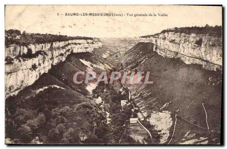 Baume-les-Messieurs (Jura) — Vue générale de la Vallée — éditeur non identifié, n° de série 8