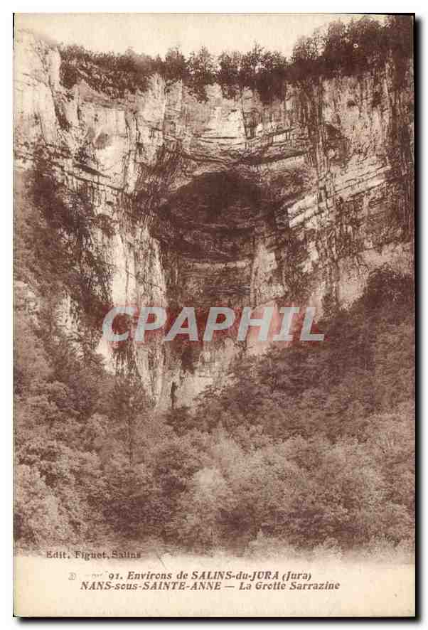 CPA Environs de Salins du Jura Nans sous Sainte Anne La Grotte Sarrazine 