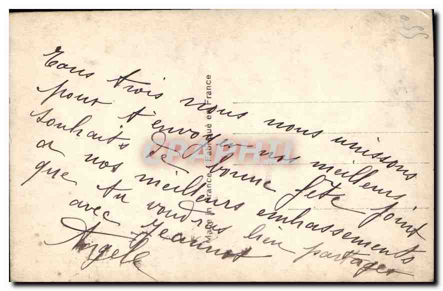 CPA Bonne Fete Femme — Rückseite