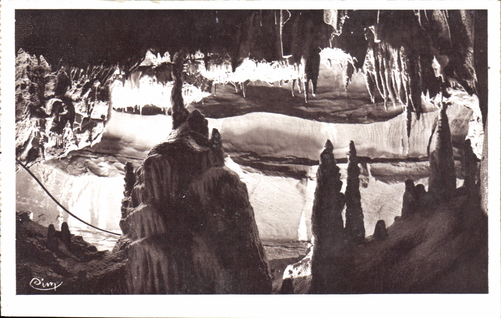 Grottes de Baume-les-Messieurs — Galerie du Catafalque et la Sacristie — Héliogravure Combier Macon n°206