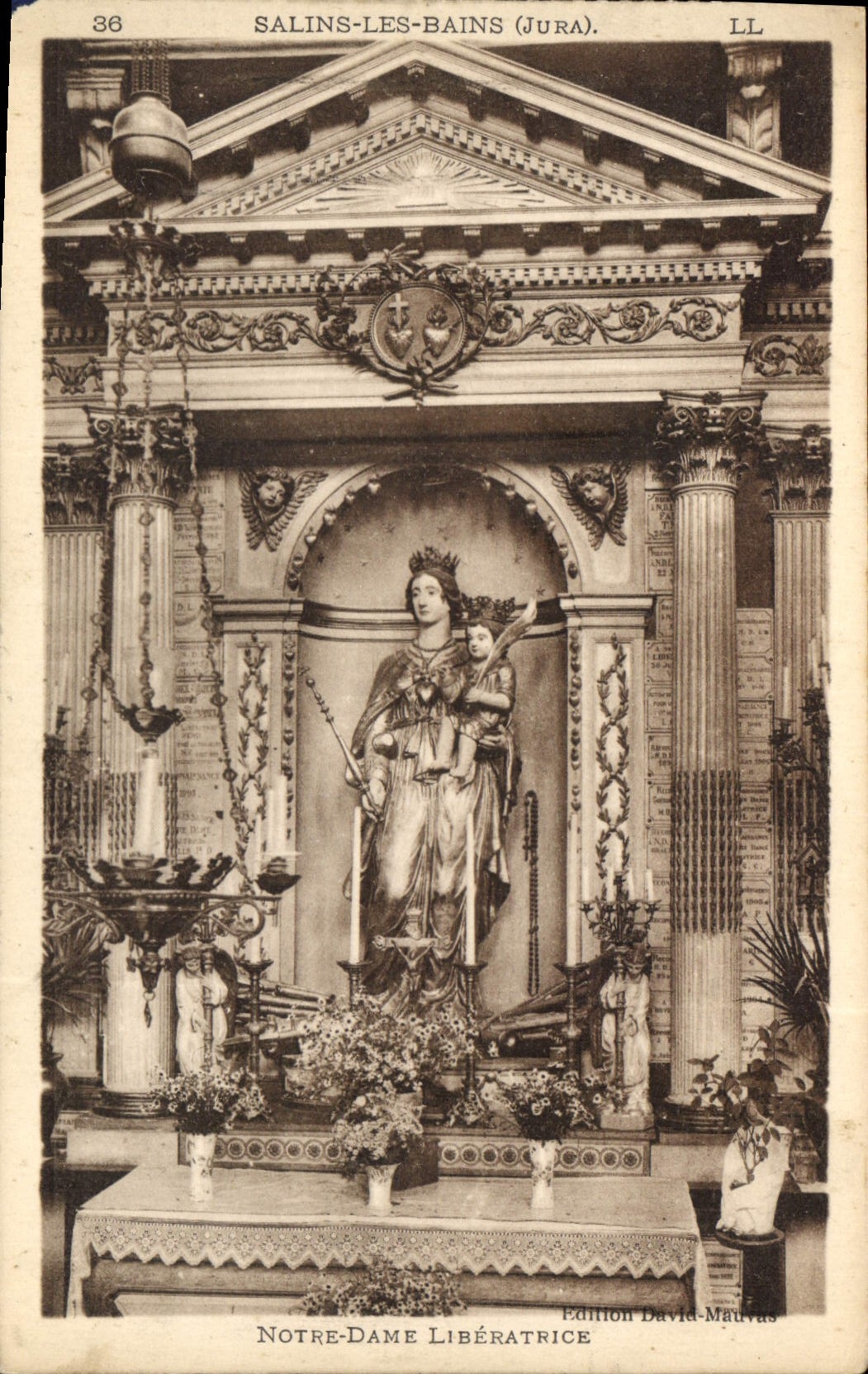 Salins-les-Bains (Jura). Notre-Dame Libératrice — Édition David-Mauryas, n° 36