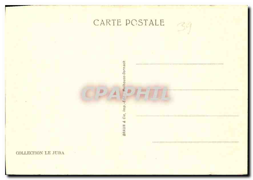 CPA Le Haut Jura Lac d'Illay  — Rückseite