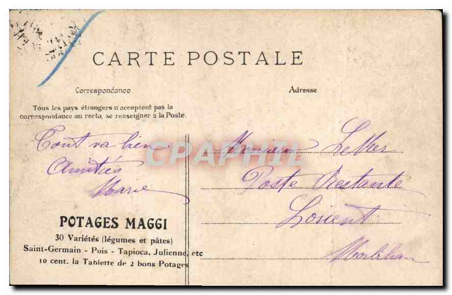 CPA Monte Carlo Jardin du Casino Ascenseur  — Verso