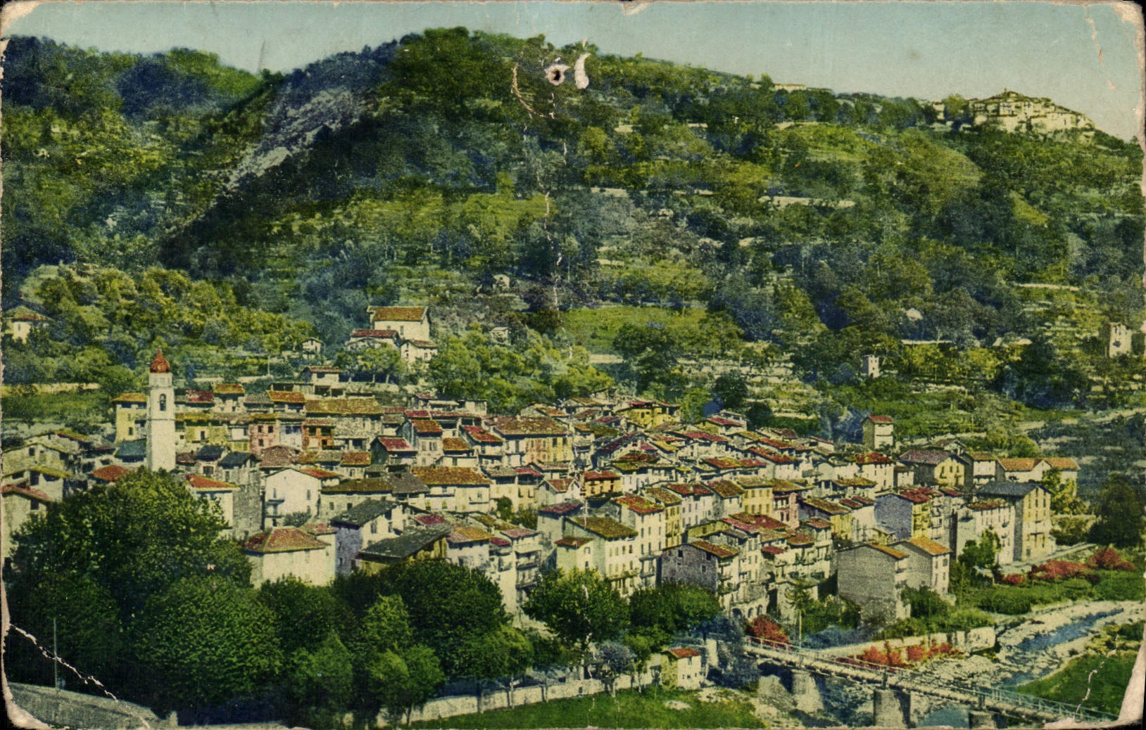 CPA Roquebilliere de Nice Vallee de la Vesubie Vue Generale 