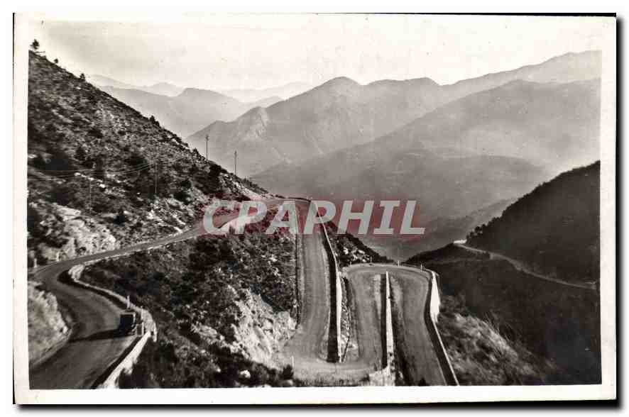 CPA Col de Braus Les Lacets vers Sospel 