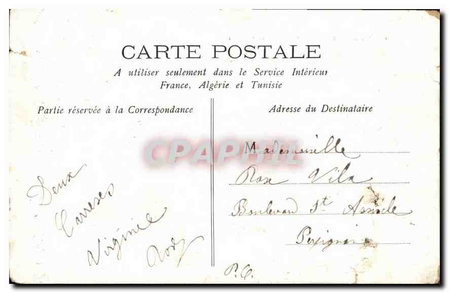 CPA Cannes Vue Generale prise du Boulevard de la Croisette  — Verso
