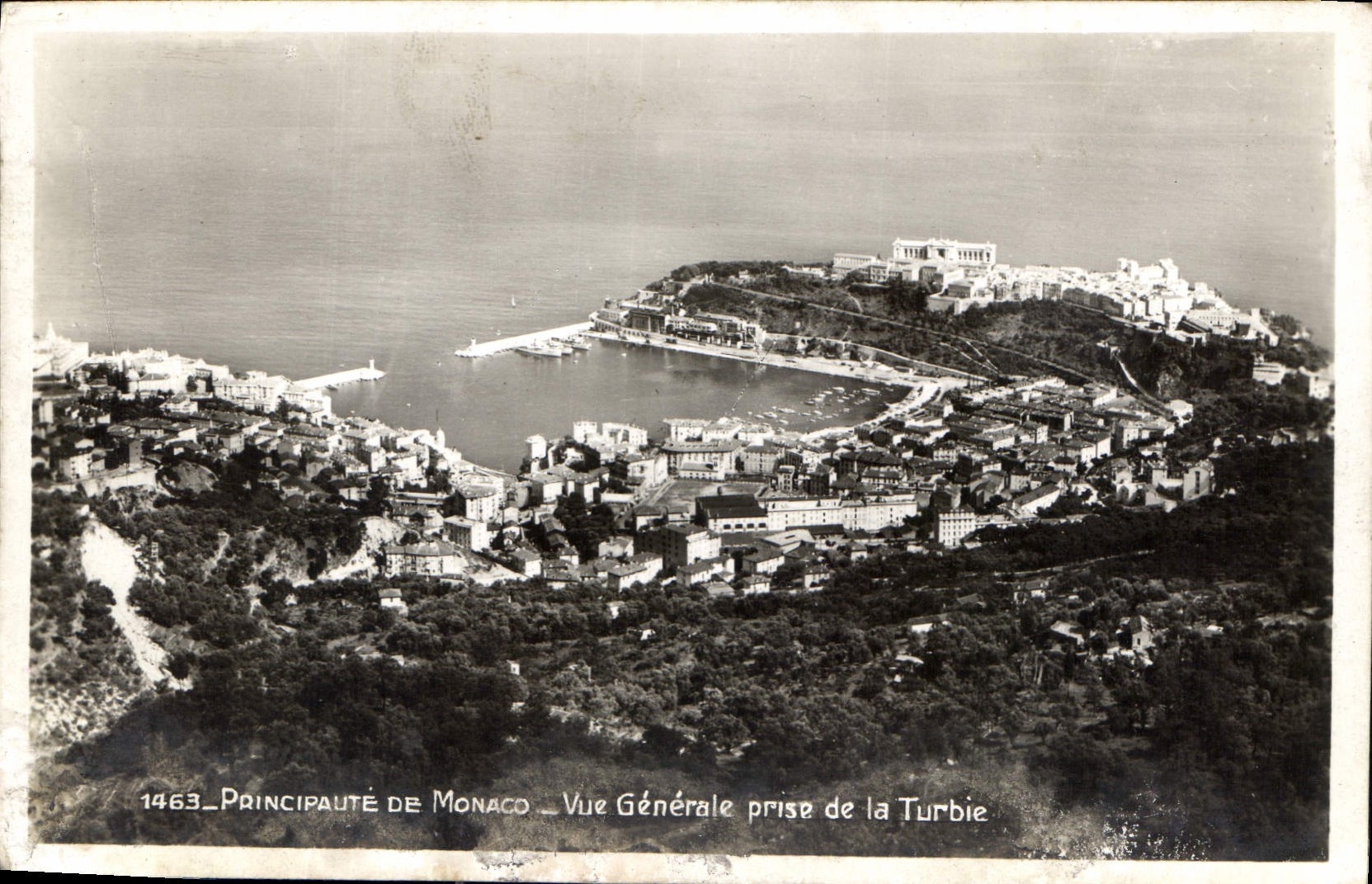 CPA Principaute de Monaco Vue Generale prise de la Turbie 