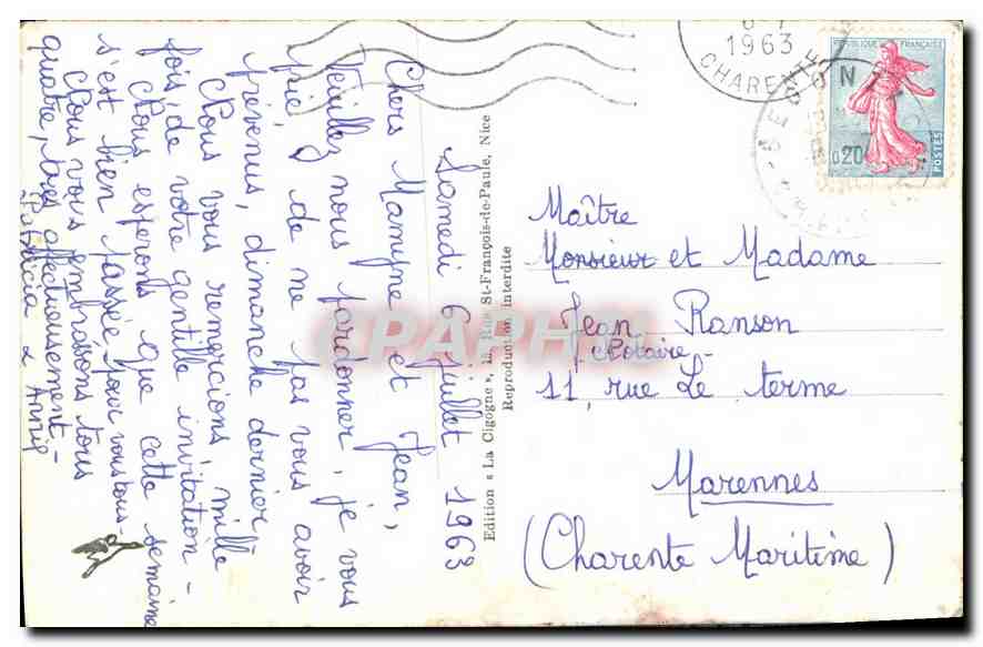 CPA Principaute de Monaco Vue Generale prise de la Turbie  — Rückseite