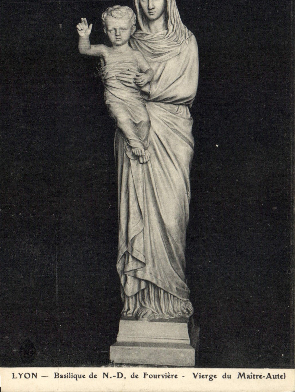 CPA Lyon Basilique de Notre Dame de Fourviere Vierge du Maitre Autel 