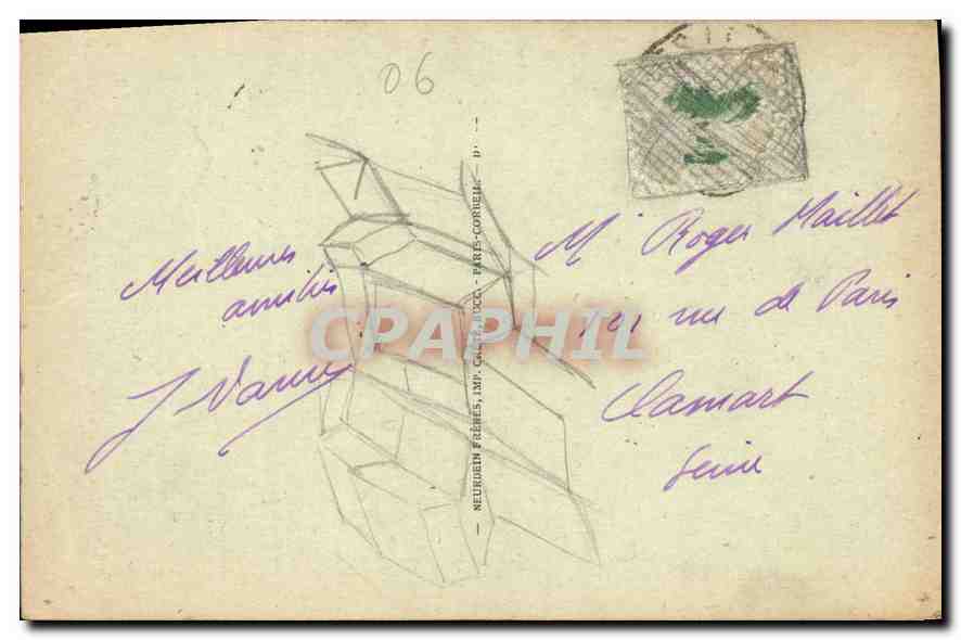 CPA Sainte Adresse Nice Havrais Vue prise du Boulevard Felix Faure  — Rückseite