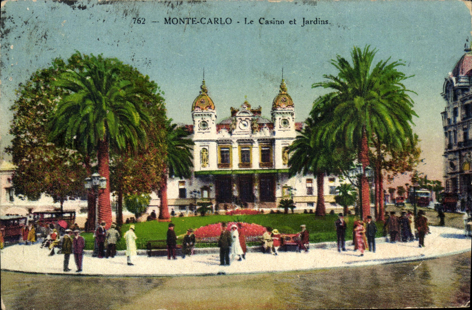Monte-Carlo - Le Casino et Jardins — Édition J. Gilletta & Cie, n°762