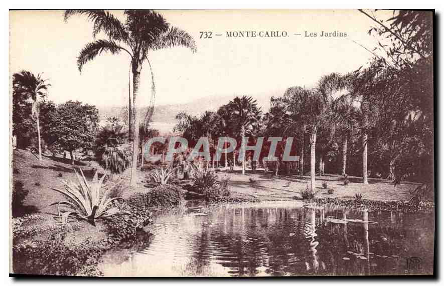 Monte-Carlo — Les Jardins — Neuroldein Frères, Imp. Crête, Paris-Corbett
