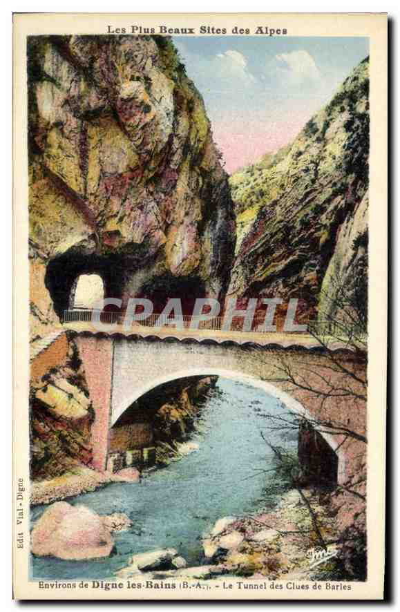 CPA Environs de Digue les Bains Le Tunnel des Clues de Barles 