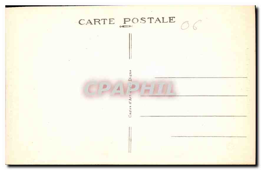 CPA Environs de Digue les Bains Le Tunnel des Clues de Barles  — Rückseite