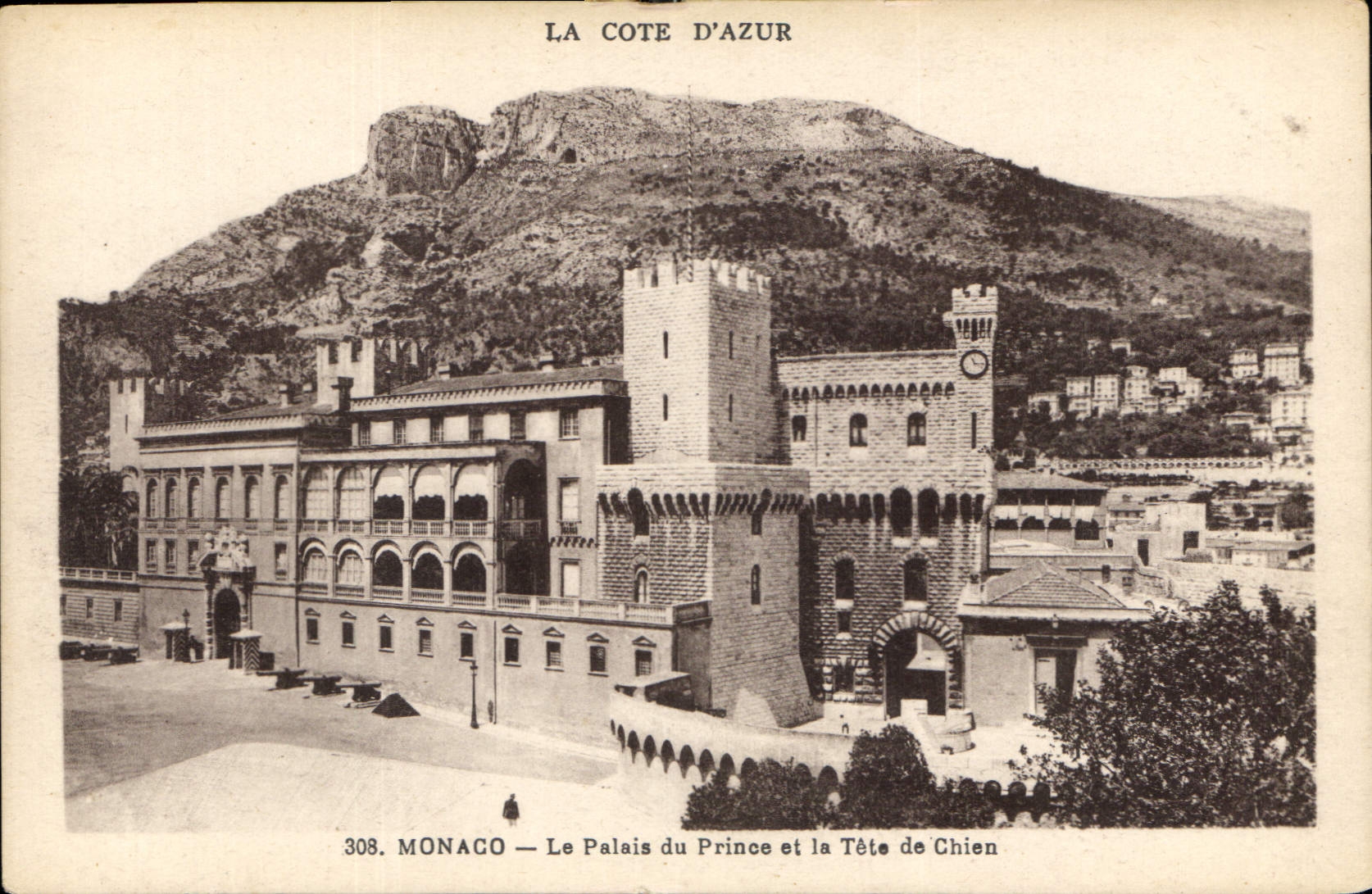 Monaco — Le Palais du Prince et la Tête de Chien — Éditeur Marceau, Nice