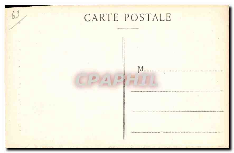 CPA Lyon Vierge du Frontispice de ND de Fourviere  — Verso