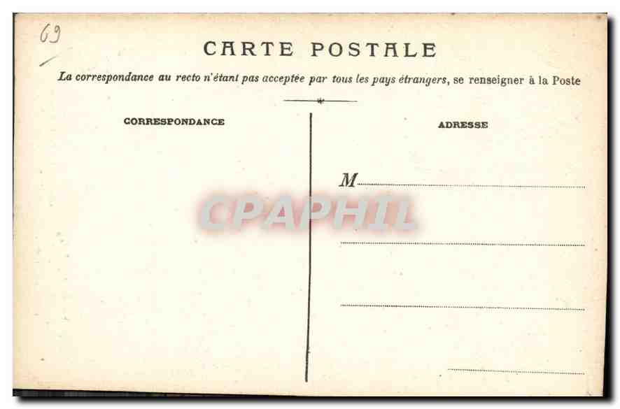 CPA Lyon Basilique de ND de Fourviere Porte de bronze  — Rückseite