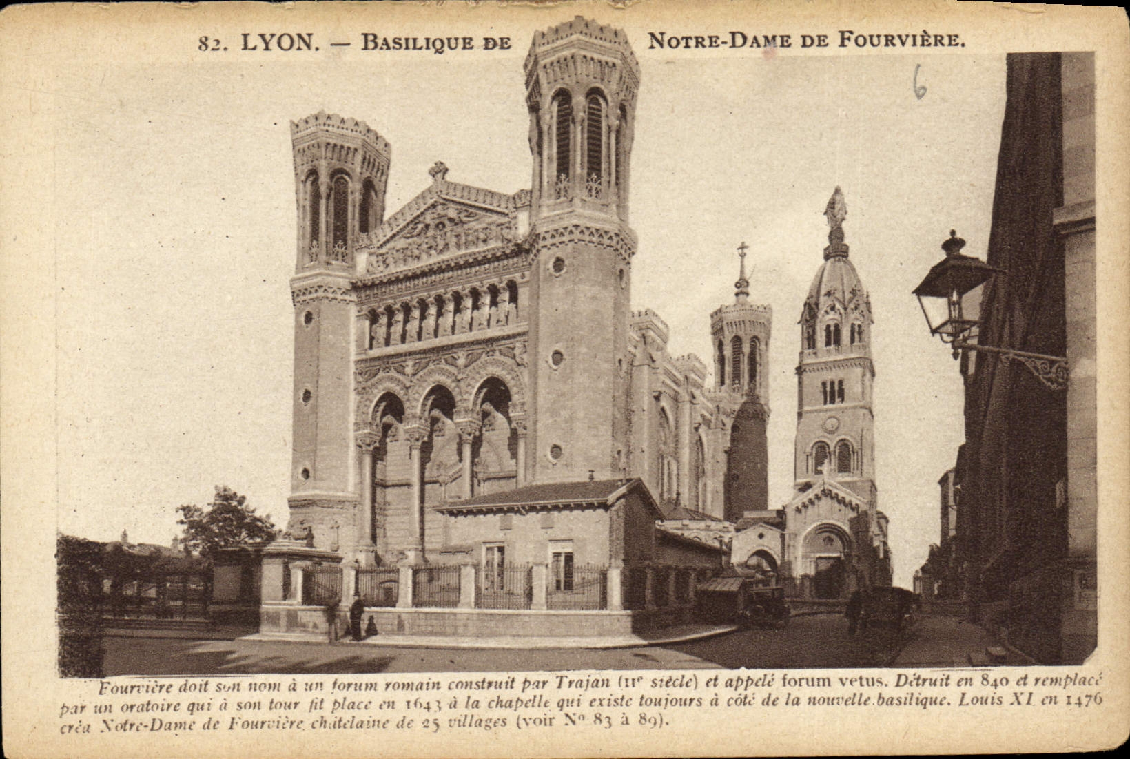 CPA Lyon Basilique de Notre Dame de Fourviere 