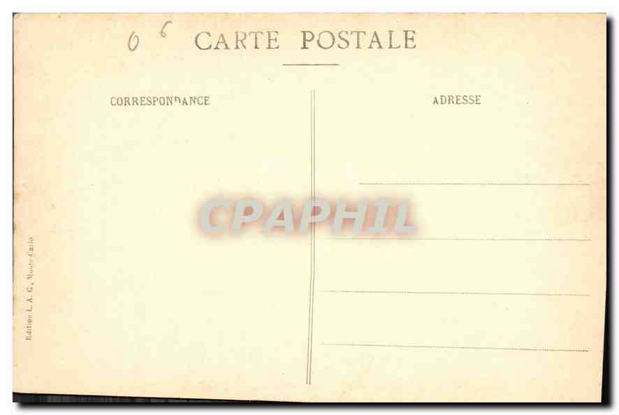 CPA Environs de Monte Carlo Cap Ferrat Pointe Sainte Hospice  — Rückseite