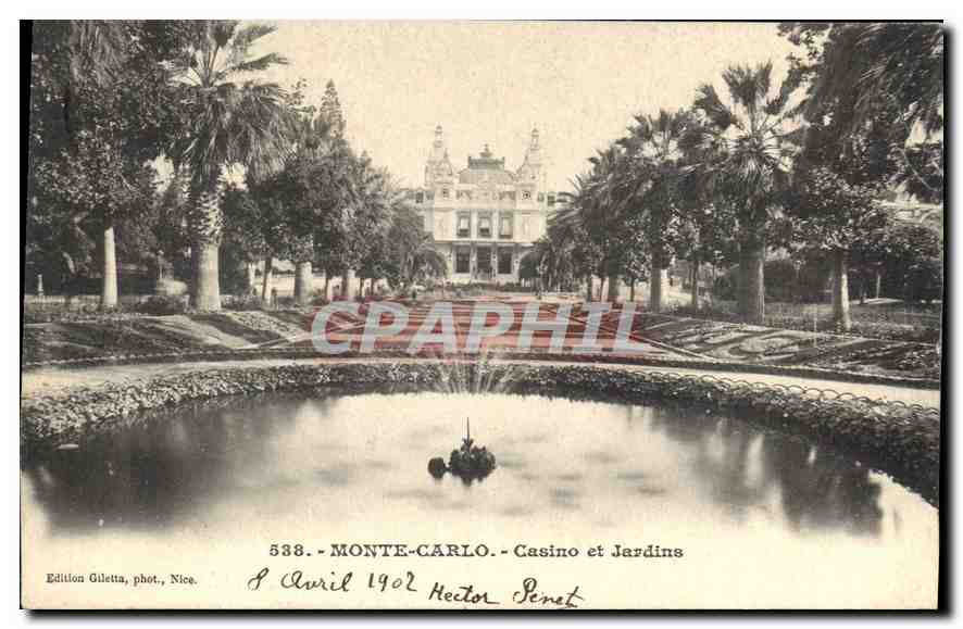 CPA Monte Carlo Casino et Jardins 
