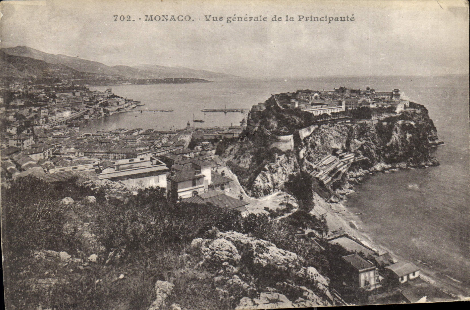 CPA Monaco Vue generale de la Principaute 
